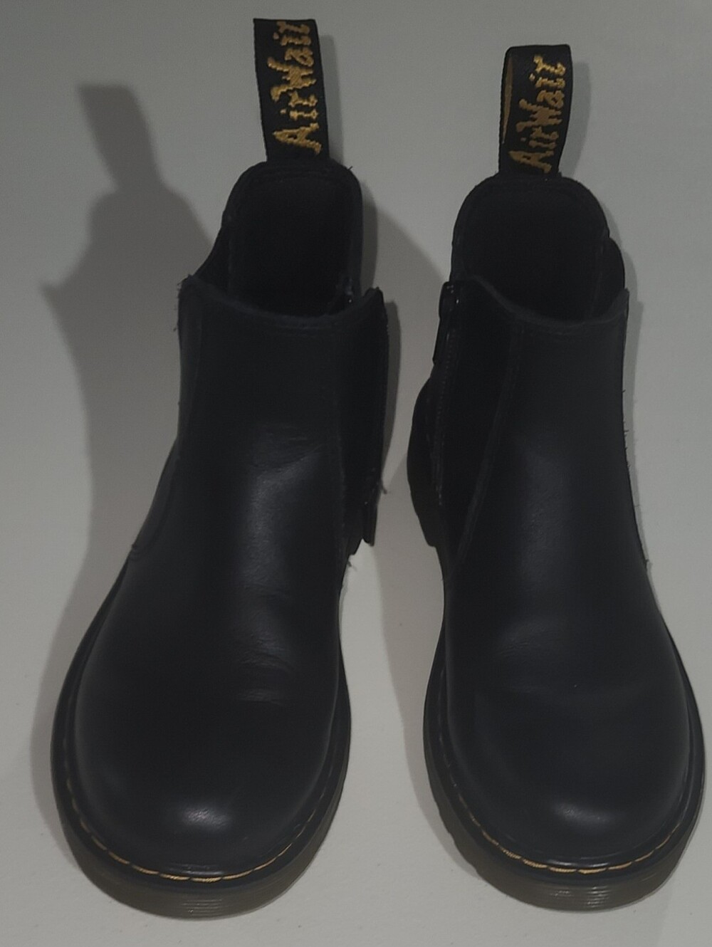 Dr. Martens Kids AirWair With Yellow Stitching Size 2 Toddler - Picture 6 of 9